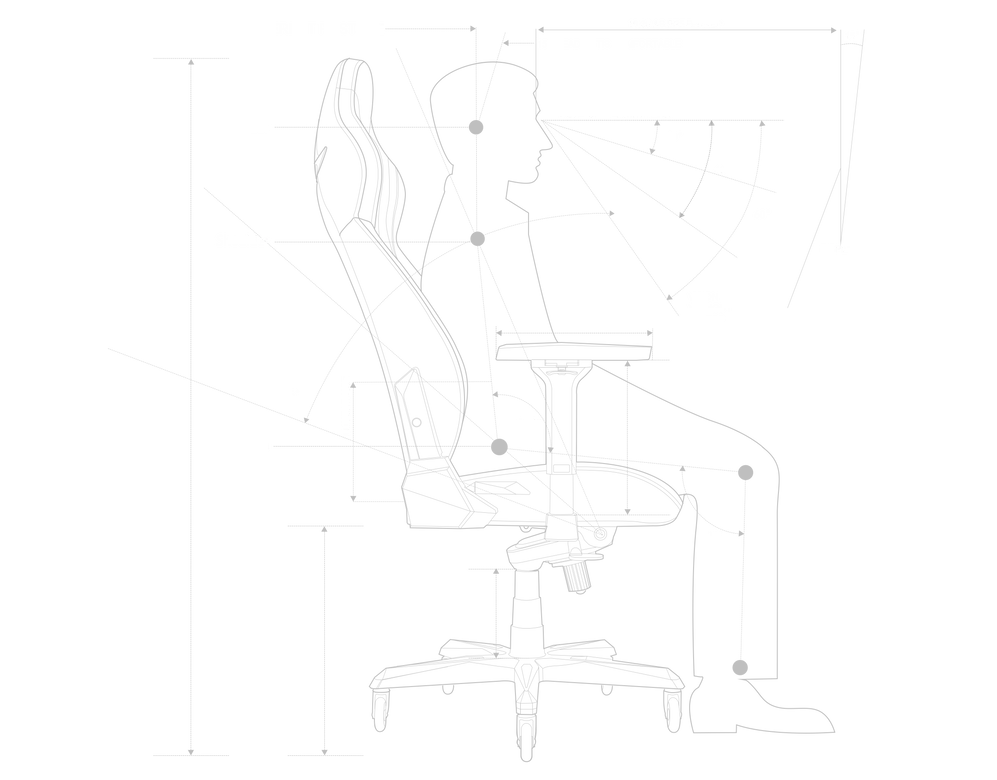 Распределение давления в креслах Karnox