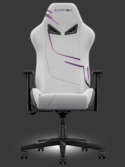 Премиум игровое кресло тканевое KARNOX HERO Genie Edition фиолетоый акцент